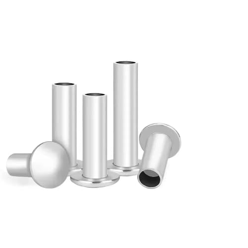 Rivet semi-creux à tête bombée à bouton plat rond en aluminium GB873(8mm,M3 (500Pcs))