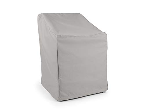 Covermates Outdoor Chair Cover - Heavy-Duty Polyester, Weather Resistant, Drawcord Hem, Seating and Chair Covers, 36W x 35D x 32H, Ripstop Grey