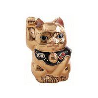 Amazon.co.jp: アポロ科学研究所 開運招き猫 (金色猫） : ホーム＆キッチン