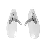 Guardamanos Motos Deflectores Protector De Manos para Motocicleta Deflector De Frío Escudo Protector Protección contra Caídas Universal(Clear)