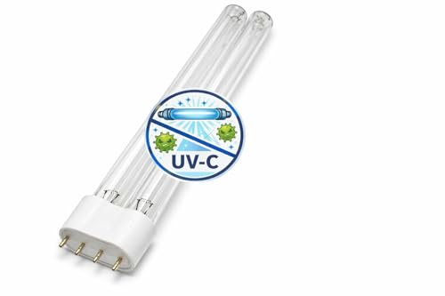 Koi- und Bonsaipark Herdecke Lampe de rechange UVC PL de 18 W pour appareils UVC Oase, Osaga, Aquaforte, etc. (18 W PL-L – Culot 4 broches, L = 22,5 cm) – Contre les algues flottantes – Eau de bassin