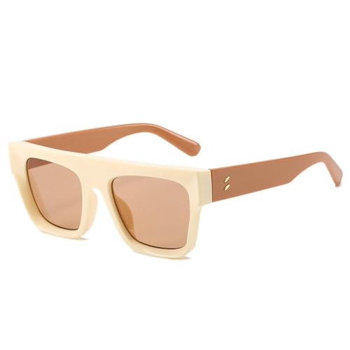 Nuovi Occhiali da Sole Quadrati alla 2026 da Donna di Lusso retrò da Uomo di Tendenza Blu Viola Beige Occhiali da Sole tonalità UV400