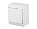 Produktbild Naka24 IP55 Aufputz Steckdosenprogramm Feuchtraum Schuko Hermes AQUANT (IP44 Schalter 0331-02), Weiß