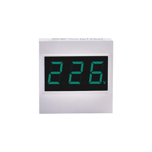 Voltmètre AC pour pompe à eau avec écran LCD blanc et puce intelligente AC0-500V