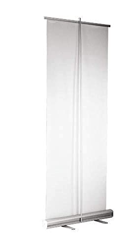 Image of Aluminium Roll up Banner Standee (Without Flex) | 6 ft x 3 ft | Silver Color | Ideal for Advertising, Trade Show, Marketing Activities, Exhibitions, Events and Occasion. (Pack of 5)