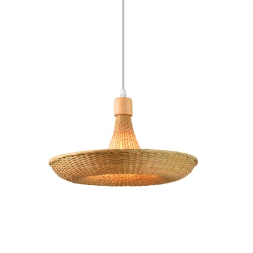 Lampe de bureau en bambou suspension créative réglable