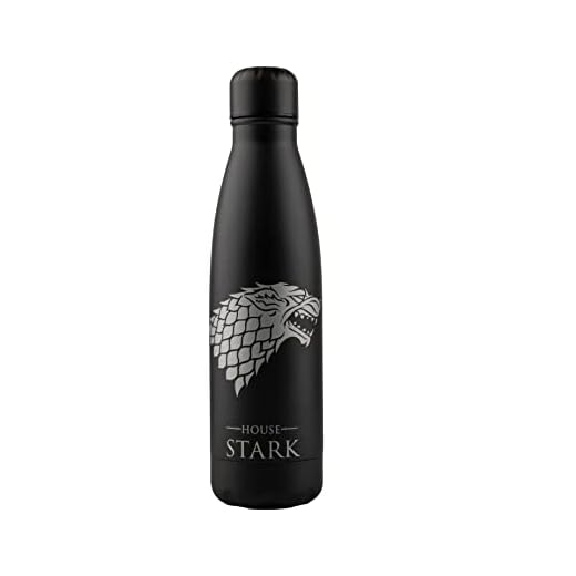 Cinereplicas Game of Thrones - Botella isotérmica 500ml Acero inoxidable - Licencia Oficial (Stark)