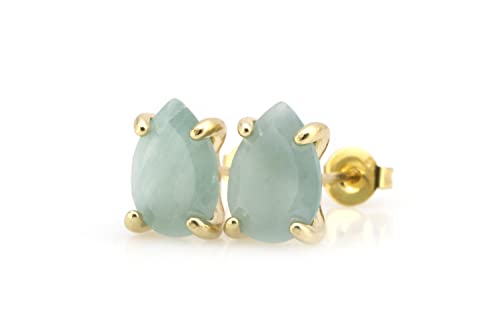 Boucles d'oreilles aigue-marine personnalisables cadeau maman épouse