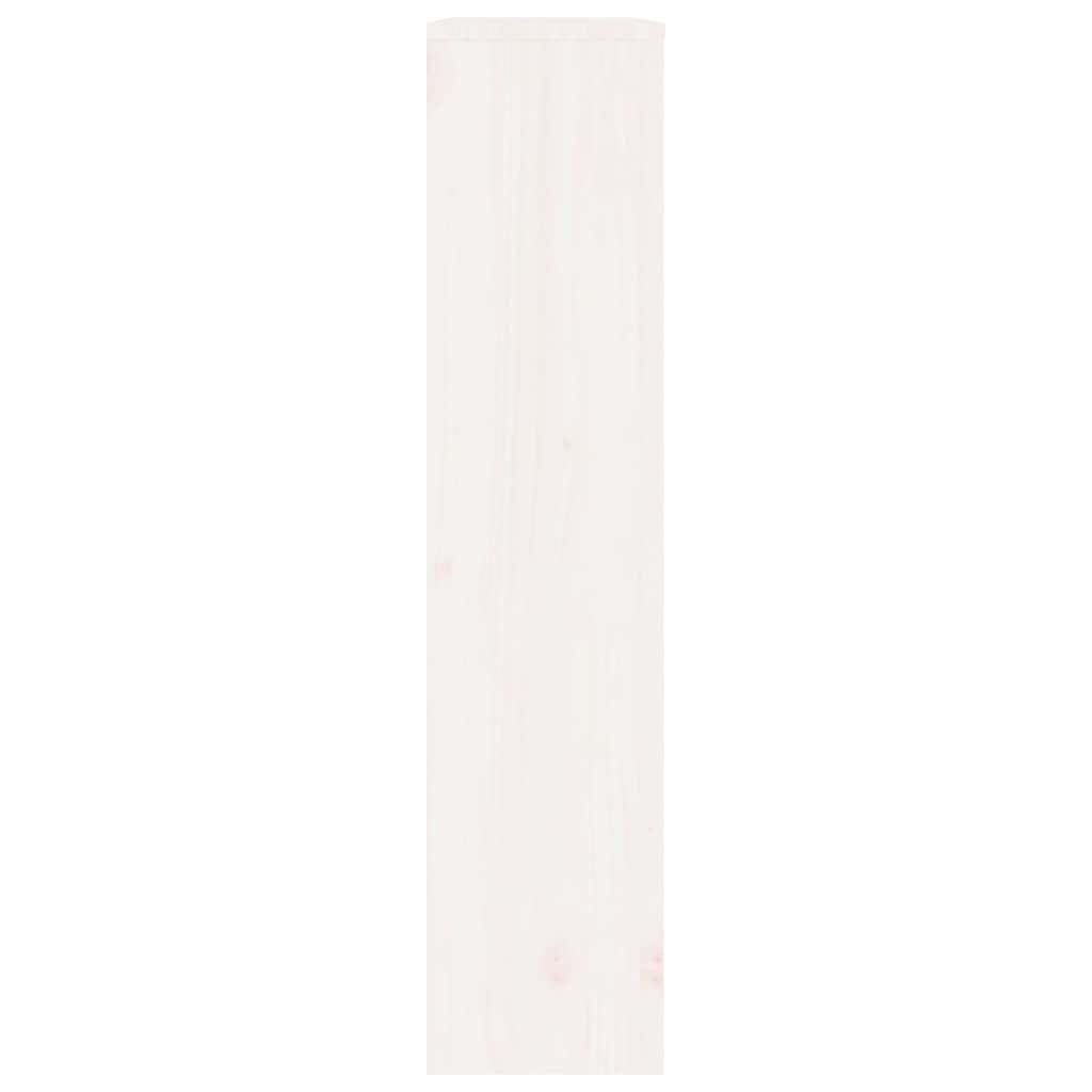 Copertura per termosifone, bianco, 79,5 x 19 x 84 cm, in legno di pino