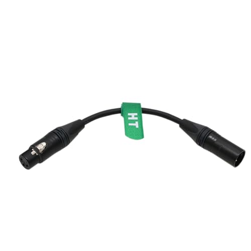 Cable XLR de 4 pines macho extensión para batería ARRI y luz de cámara de 20 cm