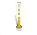 noxozoqm Soft Rubber Fixed Type Parking Bollards, High Visibility Yellow and Red Car Parking Barrier Post Warning Barrier Blocking Bollards Residential District Parking Posts (Size : 75cm(Yellow))