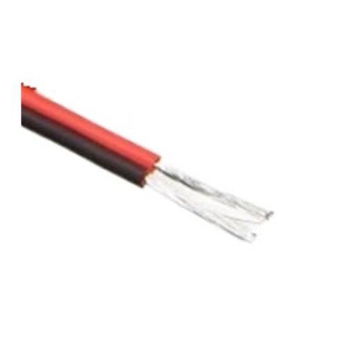 Cable de goma silicona de cobre blando de 2 pines negro rojo 8-30AWG