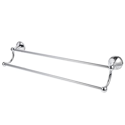 Porte-serviettes support polyvalent COLLBATH double barre mural 55cm - 2