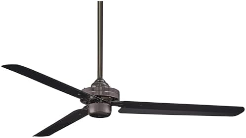 MINKA-AIRE F729-GM Steal 54" 3-Blade Ceiling Fan in Gun Metal Finish with Gun Metal Blades