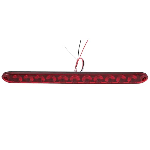 Gatuida Feu Stop Surélevé LED 11 LED Rouge Bande Lumineuse Arrière Étanche pour Voiture Suv Camping-car Troisième Feu Stop Haute Visibilité Arrière Kit...