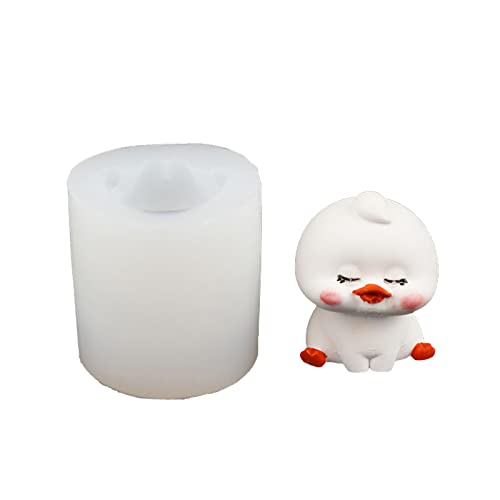 かわいいアヒル動物シリコーン型フォンダンチョコレート粘土樹脂モデルケーキ装飾ツールベーキングアクセサリーケーキベーキングツール