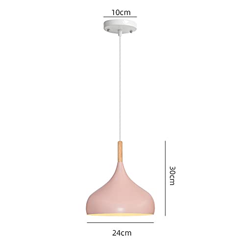 Lámparas de techo nórdicas de madera colgantes e iluminación interior 6