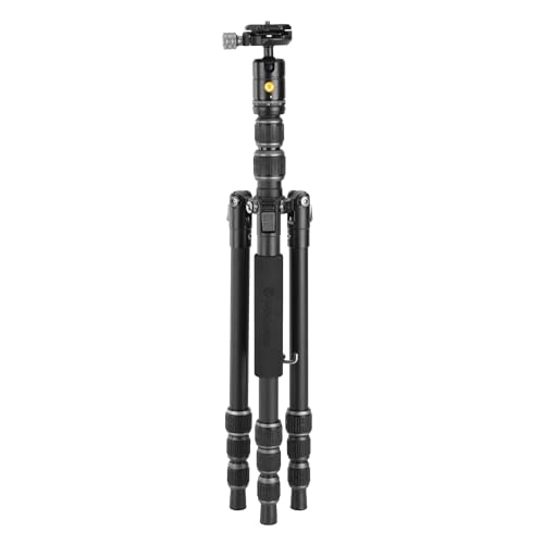 Image of Vanguard VEO 3GO 204AB G2 Lightweight Aluminum Travel Tripod with Arca-Compatible Ball Head, Smartphone Holder, Bluetooth Remote, and Tripod Bag