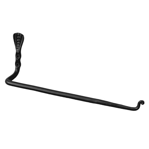 Toallero de mano trenzado y resistente con elegante acabado negro mate para el hogar 6