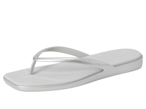 Image of Crocs Women's Miami Flip Flops | Square Toe Flat | 360 Degree Comfort | Croslite Foam Footbed