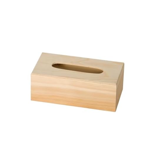 Artemio Taschentuchbox mit Boden, Holz, Beige, 25 x 13 x 9 cm