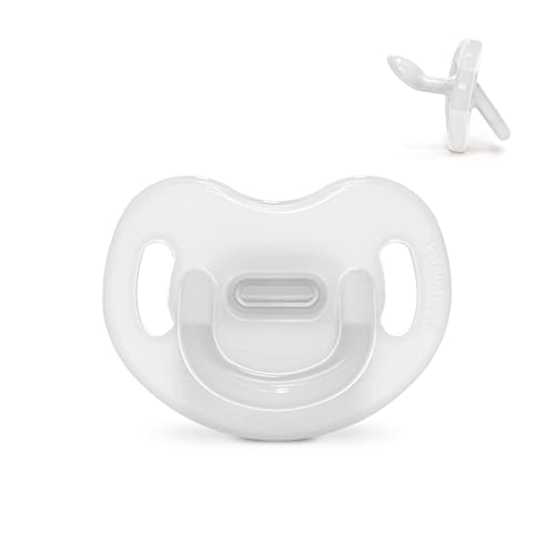 Suavinex, Chupete Todo Silicona, para Bebés 6/18 Meses, Chupete con Tetina Anatómica Sx Pro, Súper Blandito y Flexible, Ideal para Dormir, Colour Essence, Transparente Suavinex, Chupete Todo Silicona, para Bebés 6/18 Meses, Chupete con Tetina Anatómica Sx Pro, Súper Blandito y Flexible, Ideal para Dormir, Colour Essence, Transparente