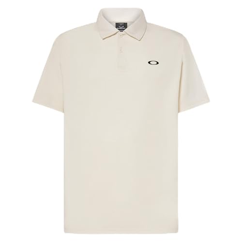 Oakley Men's Icon Thermo Nuclear Protect Recycled Polo, Arctic White, Large