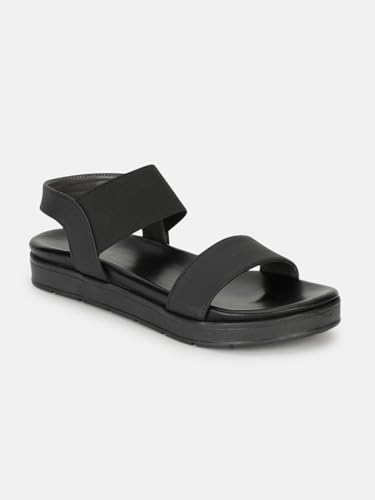 Image of Marc Loire Women Smart Casual Platform Heel Fashion Sandal With Slingback Strap