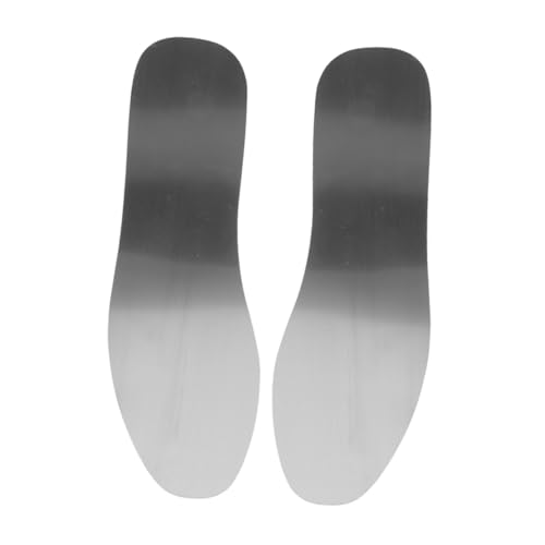 PartyKindom 2 piezas Plantillas de Acero Inoxidable Resistentes Pinchazos para Calzado de Seguridad de Unidades Plantillas Metálicas para Zapatos de Trabajo y Camping Diseño Delgado y