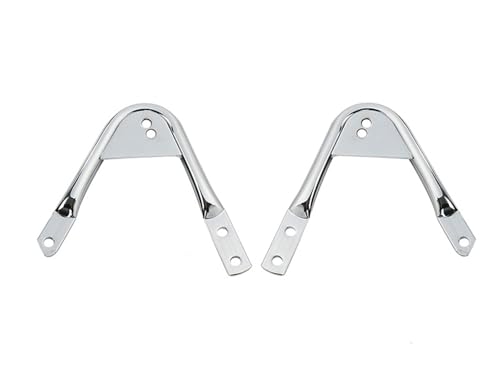Portaequipajes Equipaje Trasero para Touring FL para Road Glide para Road King para Street Glide 1997-2008 Motocicleta Desmontable Dos Portaequipajes(Chrome)