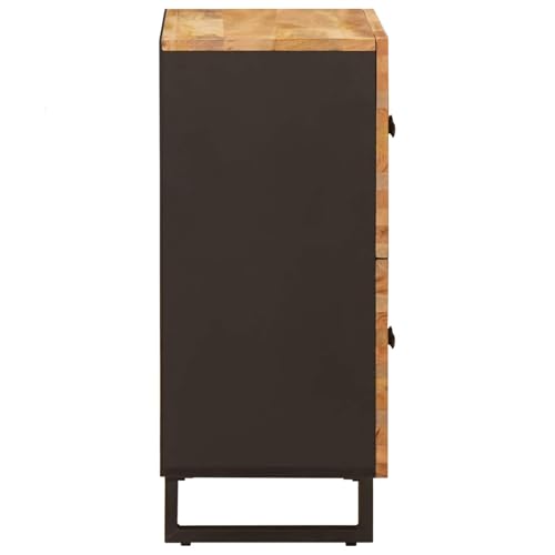 Mueble multimedia lowboard de madera de mango: armario lateral marrón de 75 cm 5
