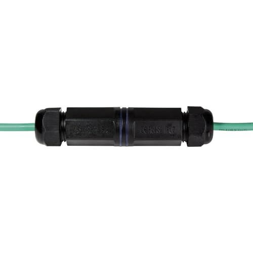 LOGILINK - EMPALME DE CABLE DE RED EXTERIOR RJ45 HEMBRA/HEMBRA, IP67 IMPERMEABLE