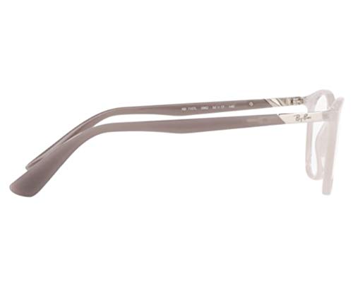 ARMAÇÃO OCULOS GRAU RAY BAN RB7157L 5962 52 TRANSPARENTE LEITOSO