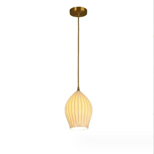 Lampe suspendue en céramique style japonais vintage pour créer un cocon doux dans votre chambre