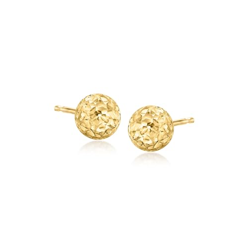 Ross-Simons Italian 18kt Yellow Gold Diamond-Cut Stud Earrings