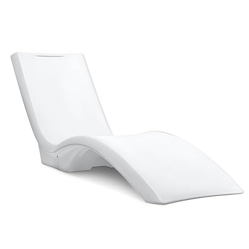 Image of Step2 Vero Pool Lounger 2-Pack, Weighted in-Pool Lounge Chairs for Tanning Ledge and Baja Shelf, White