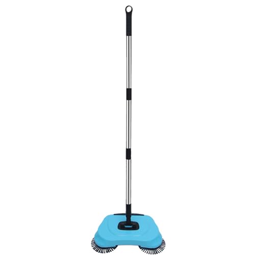Limpiador barredor de alfombras – Escoba aspiradora no eléctrica | Fregadora Manual con Mango Ajustable | Herramienta doméstica para Superficies de Madera, Pisos de Madera y laminados