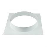 Lüftungsschlitz-Anschlussflansch, robuste Kunststoffkonstruktion für Zuhause und Büro, mühelose Installation (250 mm)