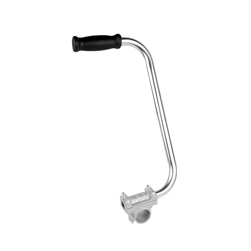 Poignée Coupe Bordure, 39cm Poignée Désherbant avec Pince de Support Alliage d'Aluminium Trimmer Handle pour l'Entretien de la Pelouse l'Aménagement Paysager la Coupe de La Cour