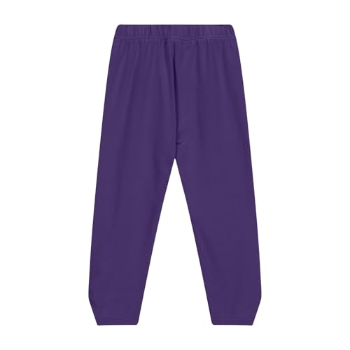 Girls' Capri Leggings Cutout Hem Basic Solid Color Cropped Yoga Pants Cute Dance Tights4