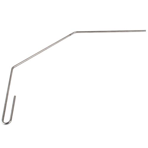 FryOilSaver Co. 25“ Deep Fryer Cleanout Rod, Rust Resistant Deep Fryer Drain Unclogger & Cleaner, Cleaning Tools for Restaurants Fryers, Hotel Kitchen Fryers Drain, Angled Shape & Declogger Goofer Rod