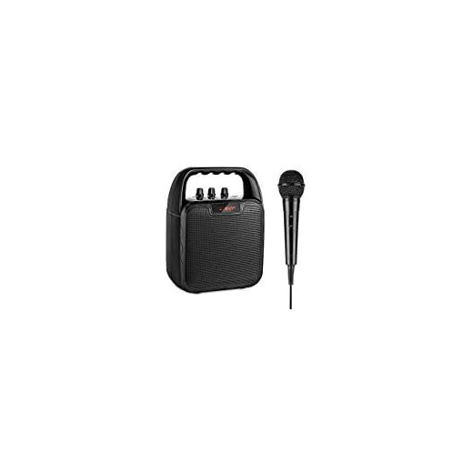 ARCHEER Portable PA Speaker System, bluetooth Speaker with Microphone, Karaoke Machine Voice Amplifier Handheld Mic Perfect for Party,Karaoke and other Outdoors and Indoors Activities