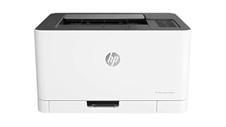 HP Color LaserJet 150nw 4ZB95A, Stampante a Singola Funzione A4, Stampa Fronte e Retro Manuale a colori, 18 ppm, USB, Wi-Fi, Ethernet, Schermo LCD a icone con tastierino, Bianca