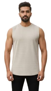esoroucha Men’s Round Neck Sleeveless Vest for Sports Gym Workout Fitness & Casual Wear-picture-6