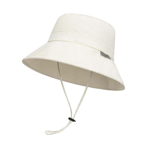 RNXRZANK Wide Hat for Fishing and Outdoor Activities, Adjustable for Men and Women, Light Beige