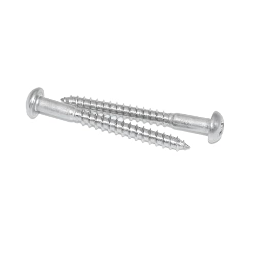 Wood Screws 4 x 40 Pack of 20 Stainless Steel A2 / V2A Half Round Wood Screws with Phillips Head PZ Pozidrive DIN 7996 Rust-Proof - Image 2