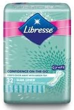 Amazon Com Libresse Green Tea Slim Absorbent Pantyliners 32 S Wider Front Keeps The Pad Securely In Place To Prevent Leakage Home Kitchen