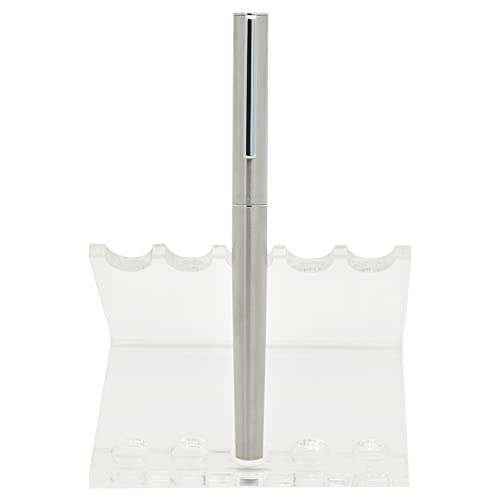 Image of BUZZ COOL Stainless Steel Fountain Pen With Converter Pump | Slim Metal Body Fountain Pen with Fine Nib(0.5mm) | Zero Ink Leakage Smooth Writing pen