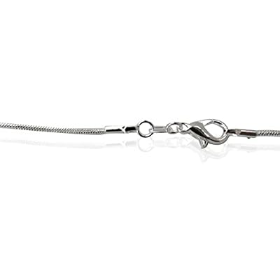 5 Pack 925 Sterling Silver Snake Chain Necklace with Clasp for Jewelry Making, 1.2 mm 28 Inch