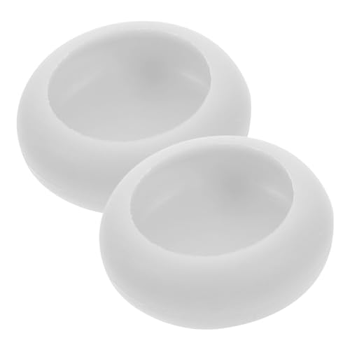 TOYANDONA 2 piezas Protector de Silicona Resistente al Calor para Pomo de Tapa de Tetera de Cubiertas Blancas Antiescaldaduras para Amantes del Té Fácil Instalación y Limpieza